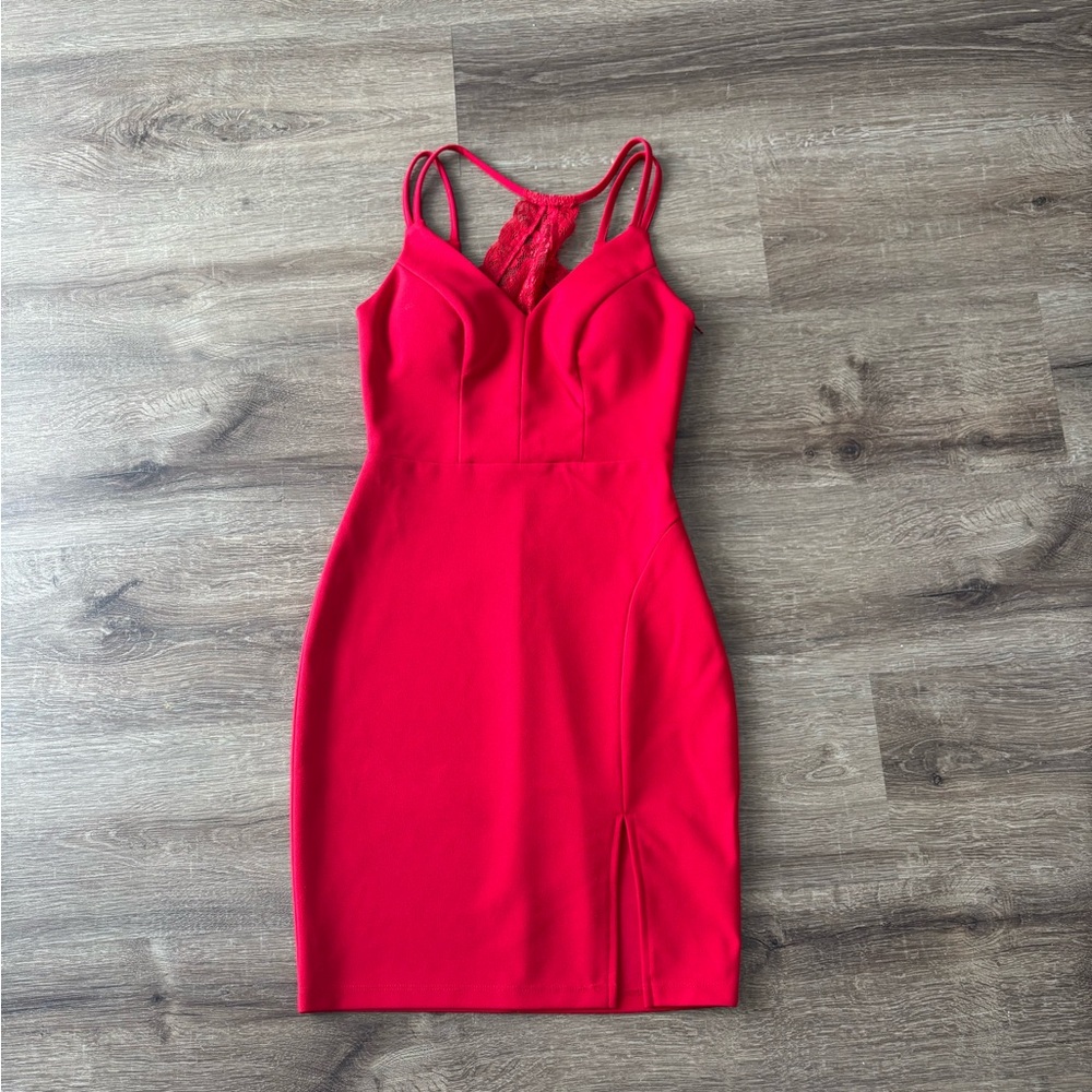 Sequin Hearts Vibrant Red Dress